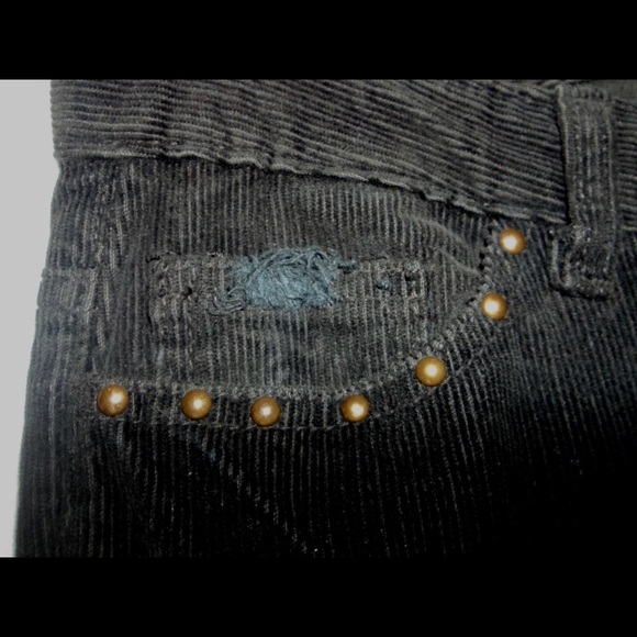 Jenny Jen Collection Black Patchwork Corduroy Jean - Picture 3 of 8
